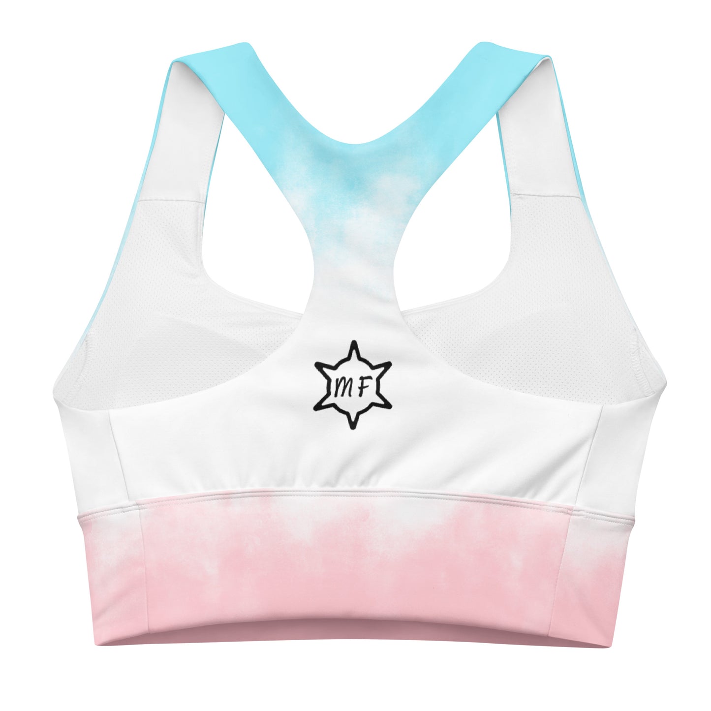 MFShift Longline Sports Bra - 'HEAVY' Motivational Design