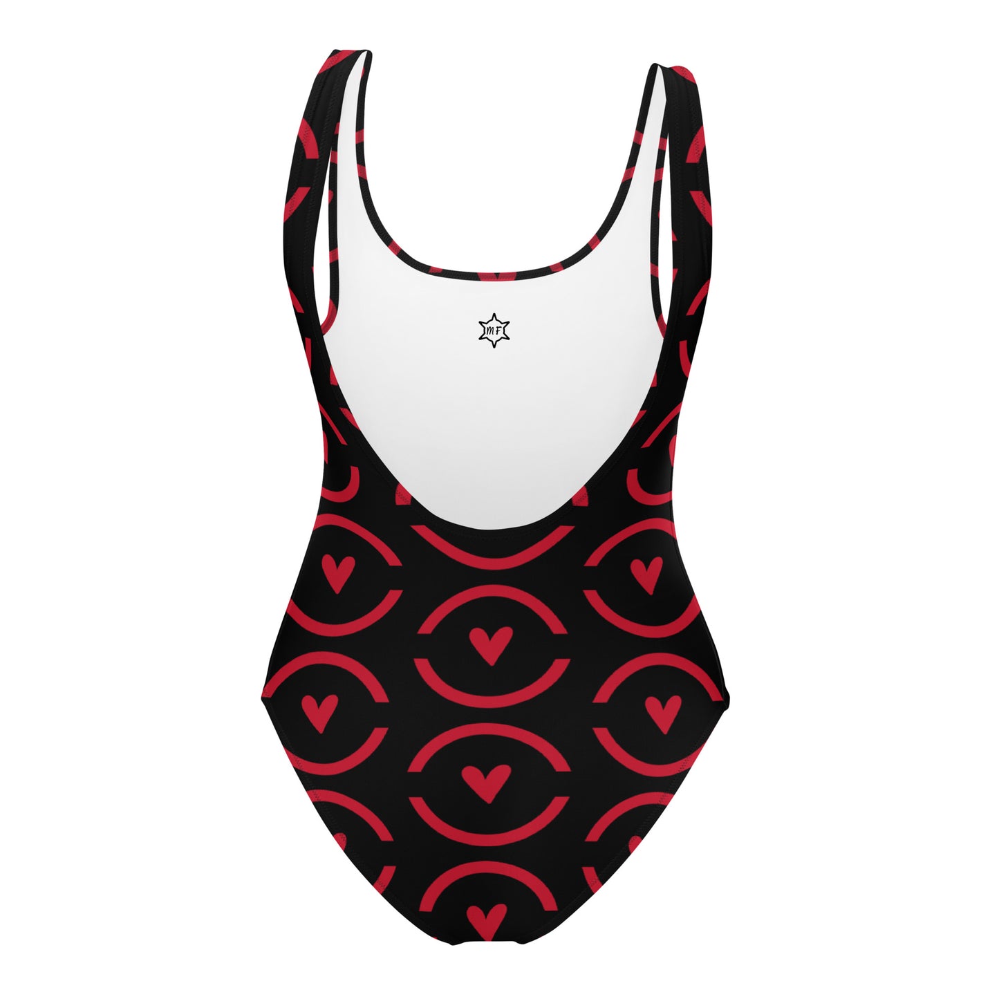 MFShift One-Piece Swimsuit - Rn'bow of Love Heart Design for All Figures