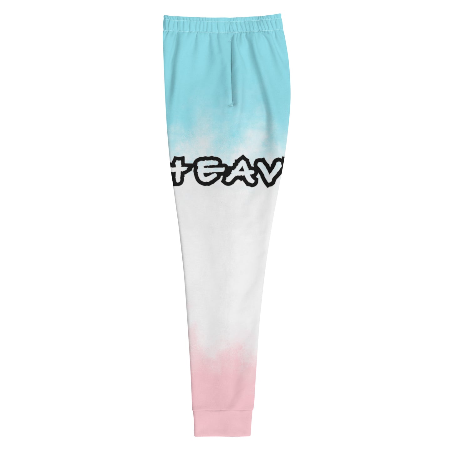 MFShift Women's "HEAVY"Joggers - Empowering Curves, Bold Style (pink and blue gradient)