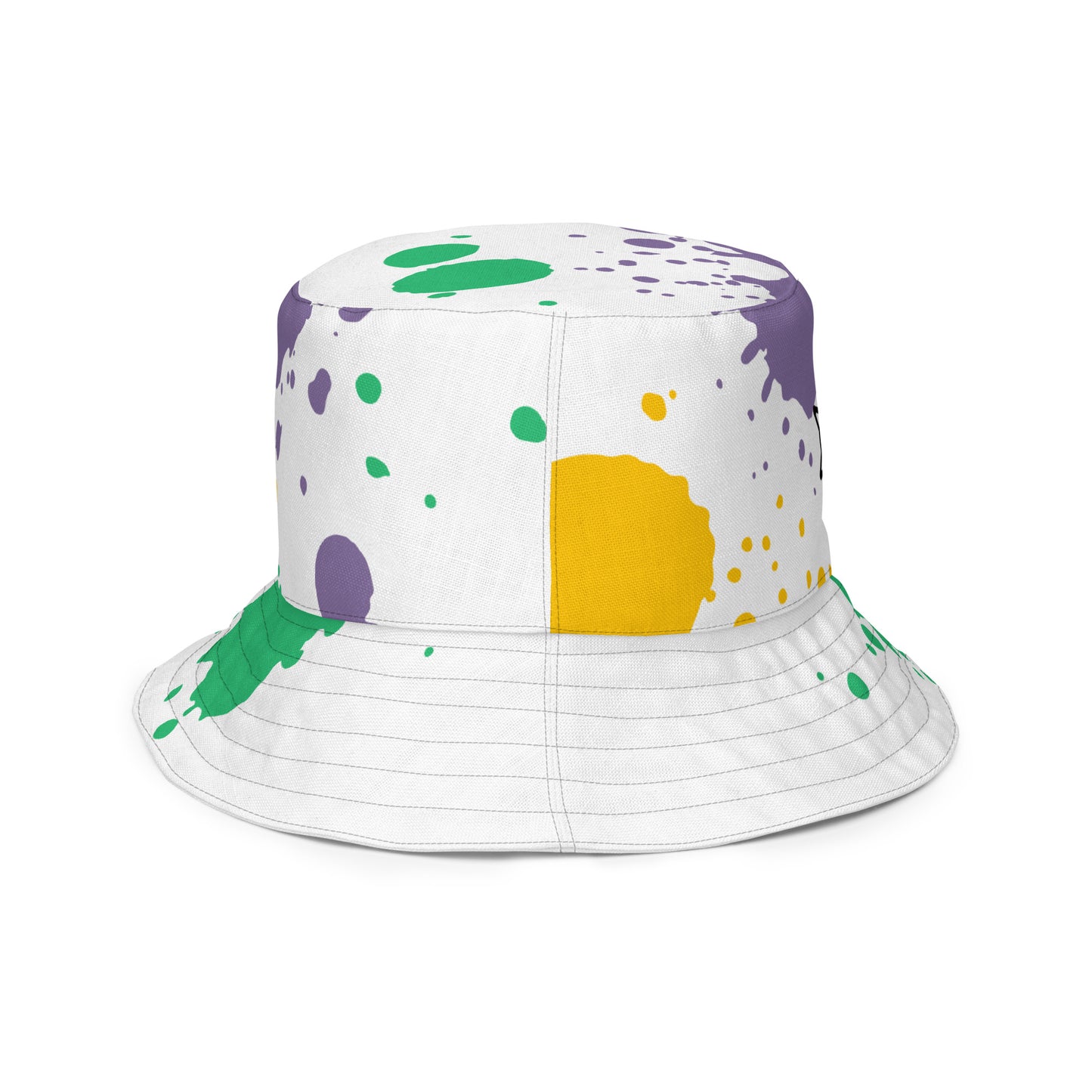 MFShift Reversible Bucket Hat - Paint Splatter & Rainbow of Love Design