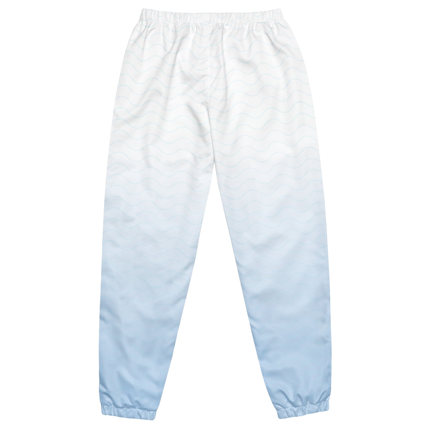 MFShift Unisex Track Pants - Blue Wavy Gradient Design