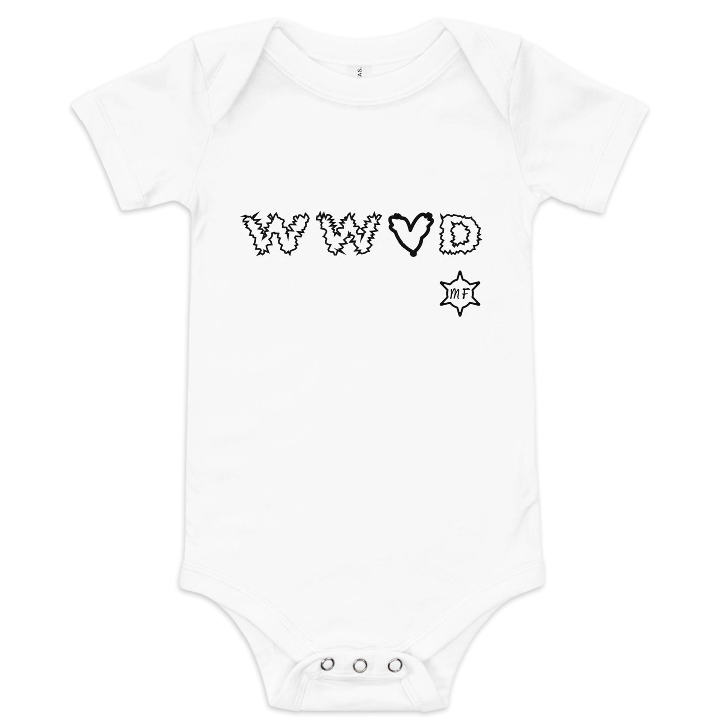 MFShift Baby Short Sleeve One Piece – WWLD Embroidered Onesie
