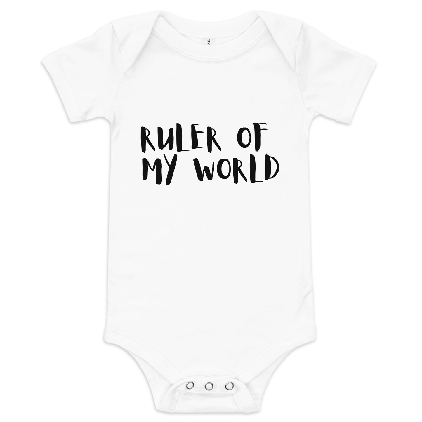 MFShift Baby Short Sleeve One Piece - Ruler Of My World (gray)