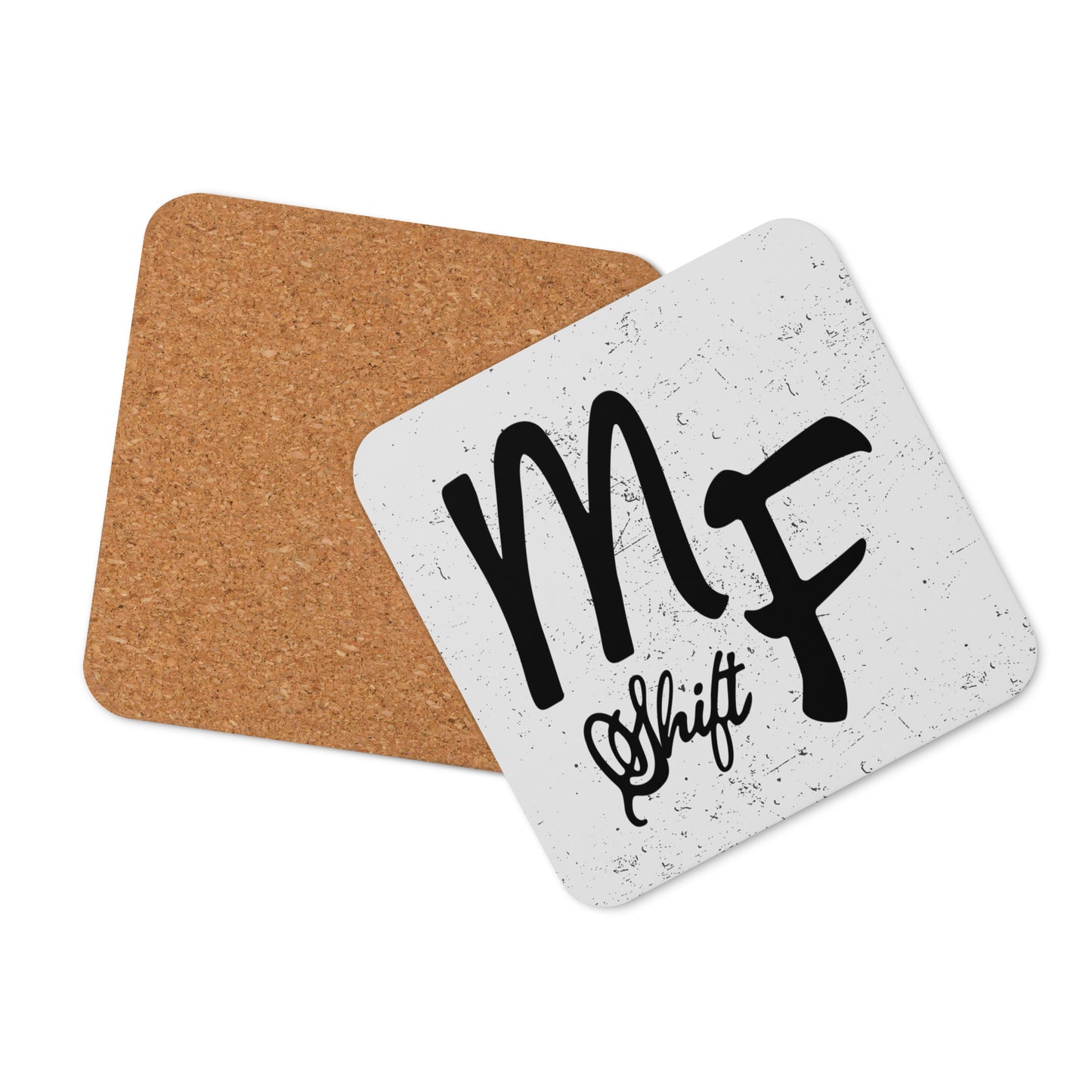 MFShift Cork-Back Coaster with Logo - Elevate Your Space with Stylish Protection