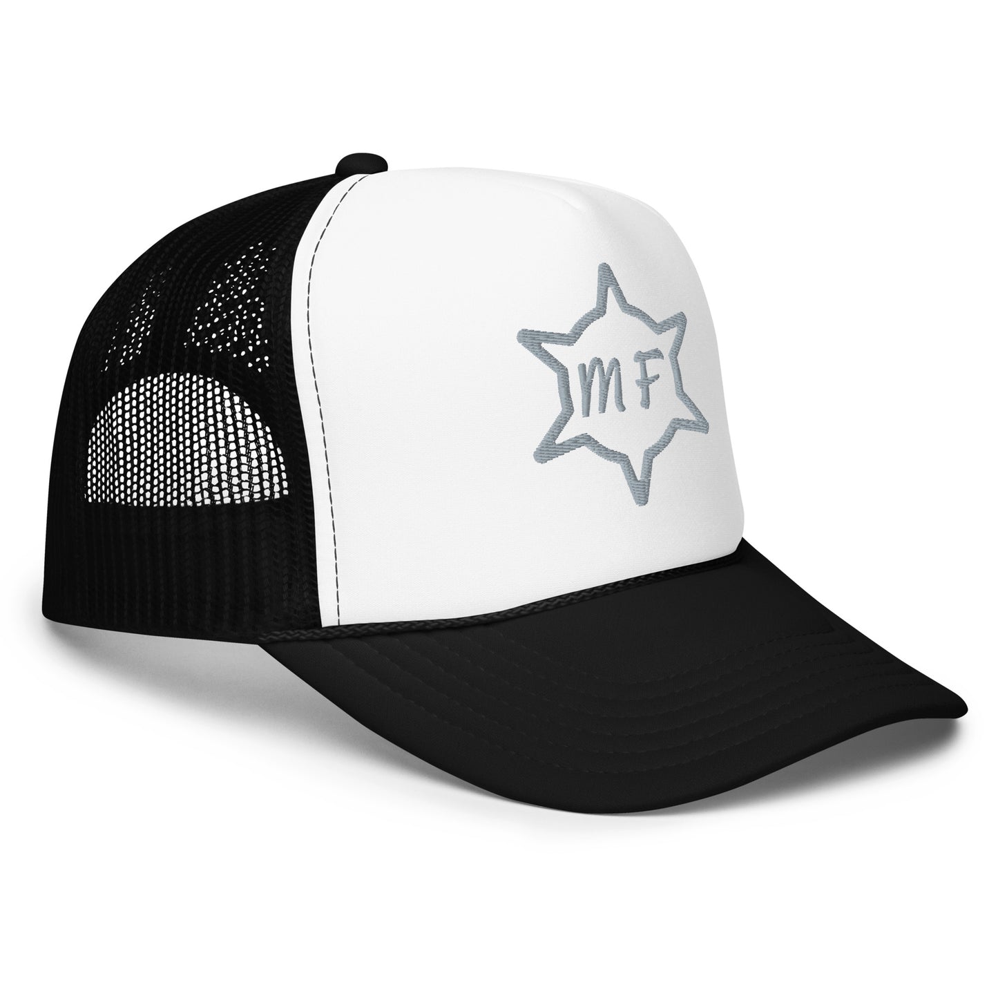 MFShift Foam Trucker Hat: Ride the Wave of Style! (white)