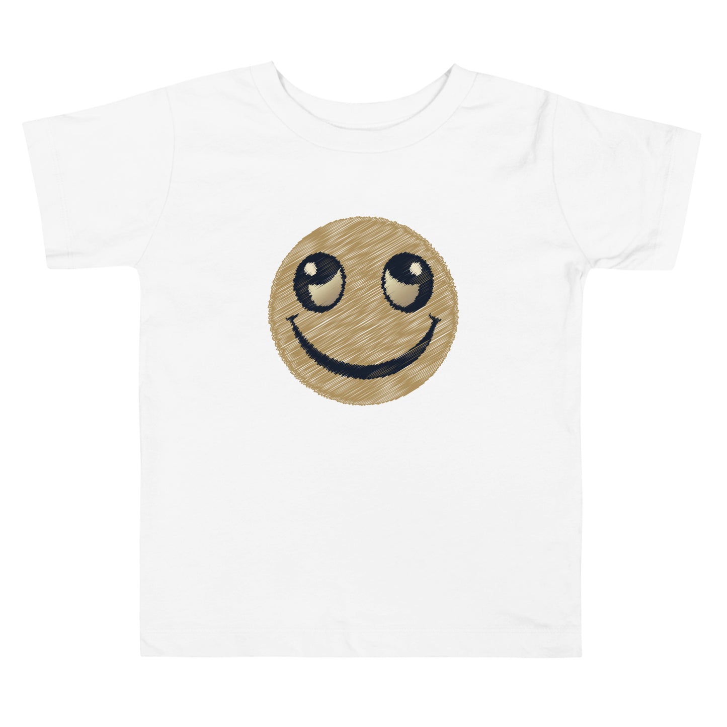 MFShift Toddler Smiley Face Short Sleeve Tee – Comfy, Stylish, and Inspiring (heather Columbia blue)