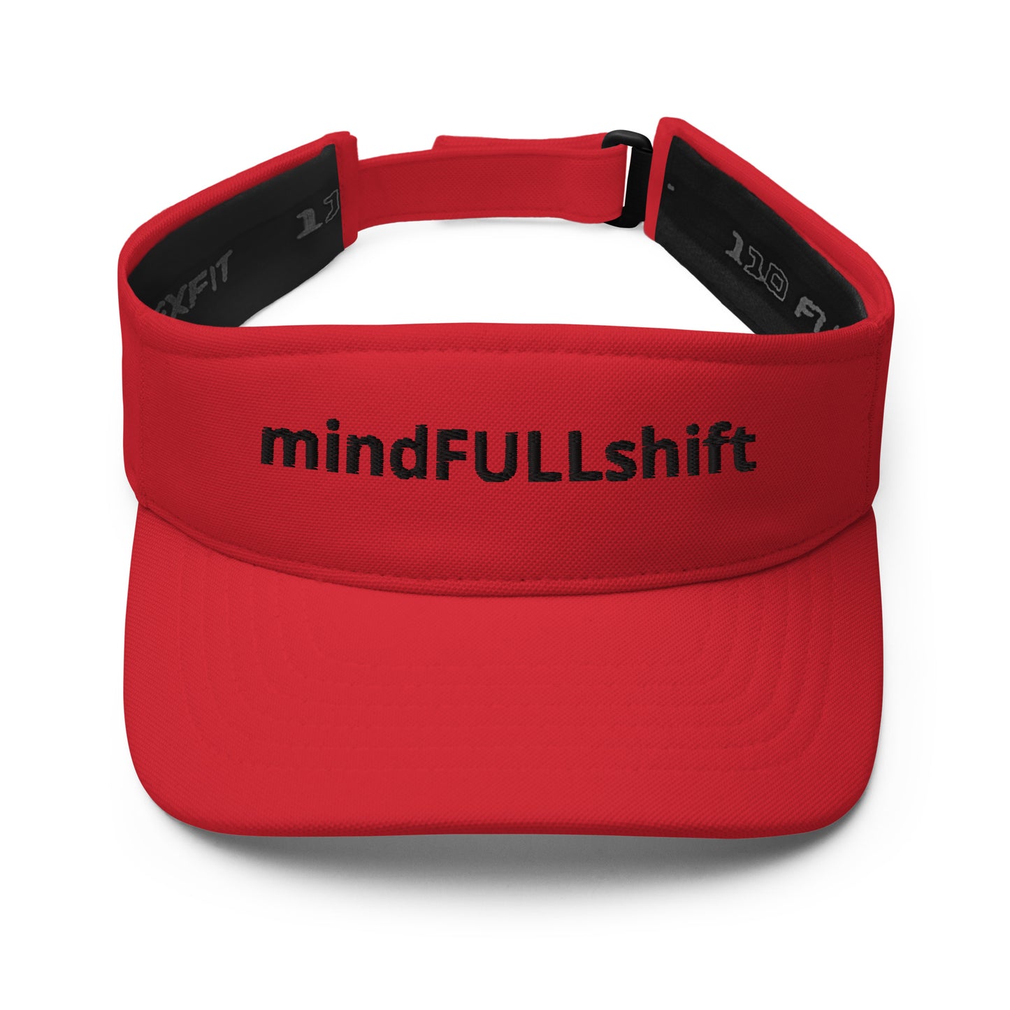 MFShift Embroidered Visor - Mindfully Shift Your Style and Mindset (red)