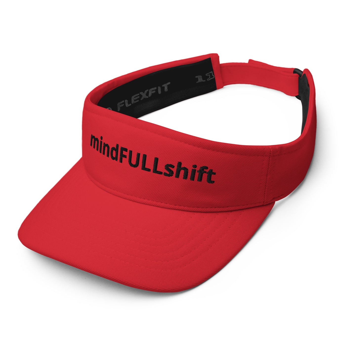 MFShift Embroidered Visor - Mindfully Shift Your Style and Mindset (red)