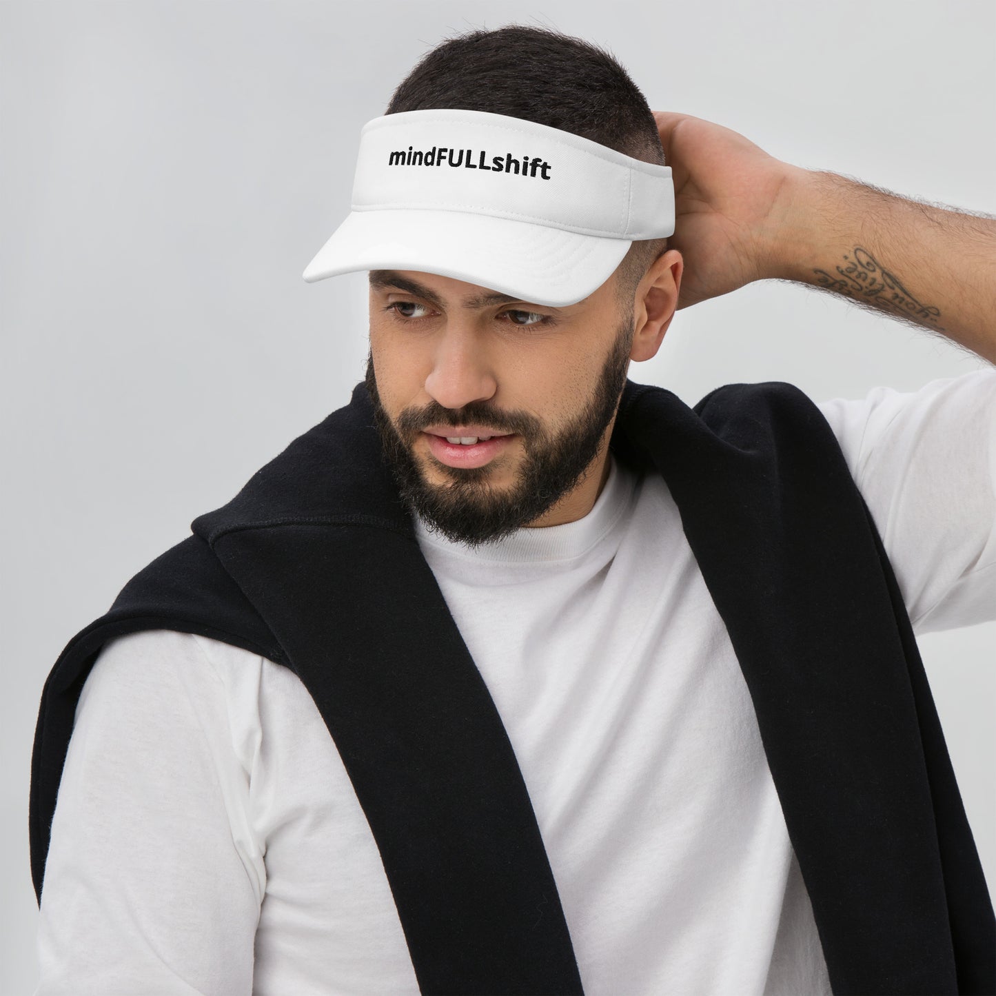 MFShift Embroidered Visor - Mindfully Shift Your Style and Mindset (red)