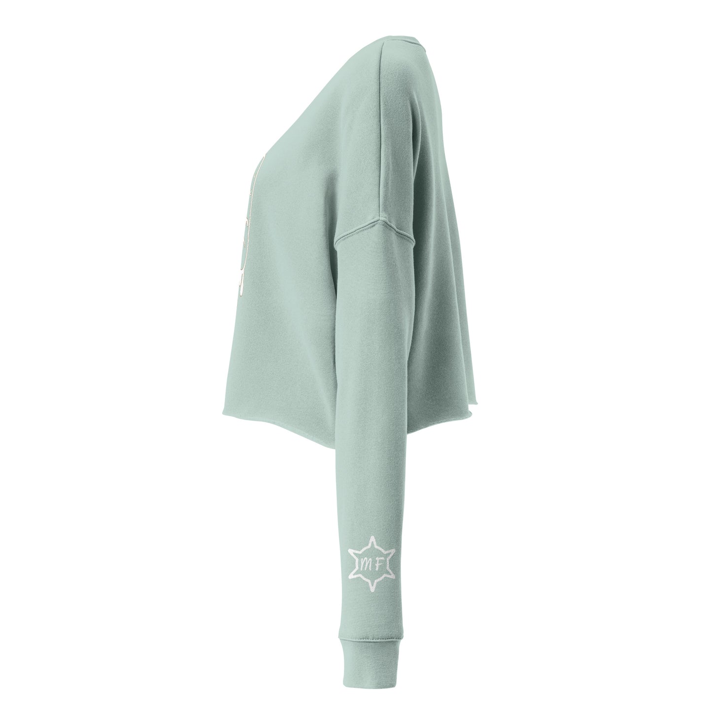 MFShift Dripping Peace Sign Crop Sweatshirt – Elevate Your Style with Comfort (navy)