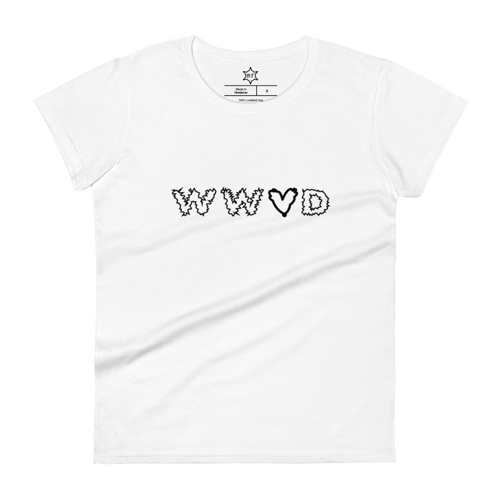 MFShift Women's Short Sleeve T-Shirt - 'W W Love D' (red)