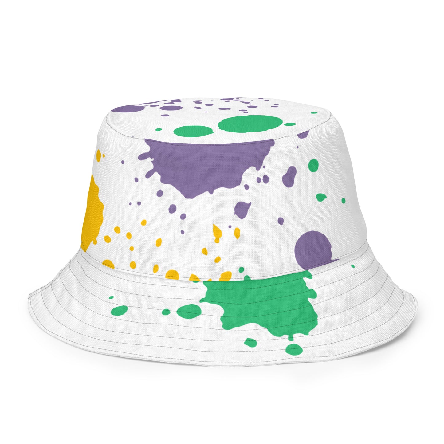 MFShift Reversible Bucket Hat - Paint Splatter & Rainbow of Love Design